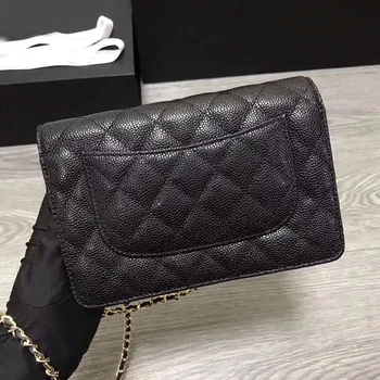 

luxury lambskin handbags designer top quality crossbody bag mini purse feminina shoulder flap chain bag caviar messenger bag woc
