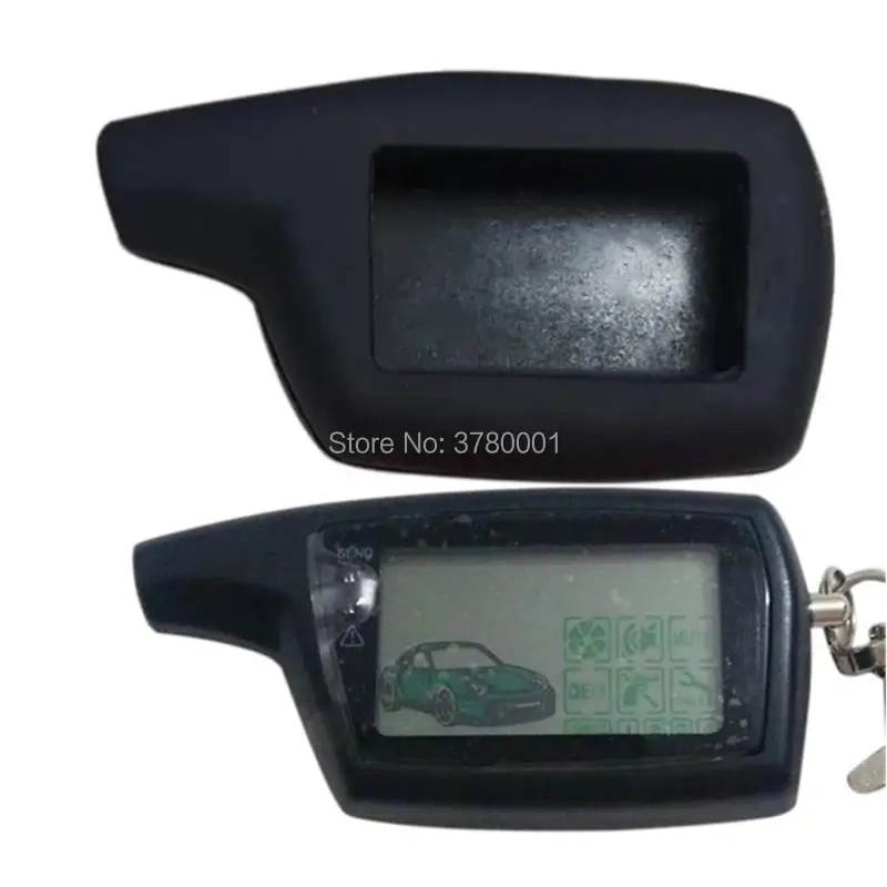 DXL3000LCDRemoteControlKeySiliconeCaseForRussianTwoWayCar