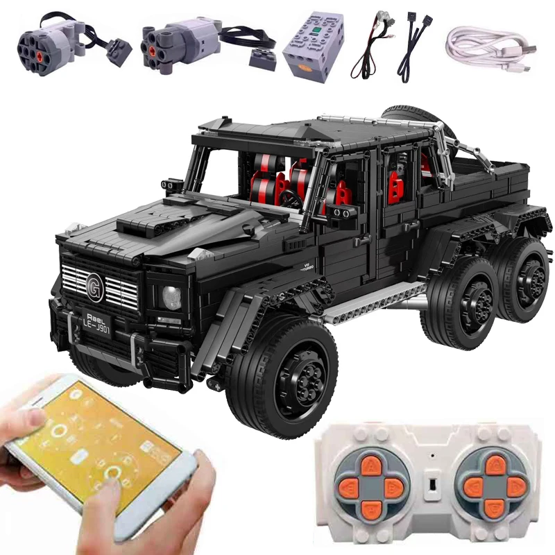 

LE-J901 3300PCS Technic Car Series Compatible MOC 2425 G63AMG 6X6 LAND CRUISER Set Model Building Blocks Bricks Kids Cars Toys