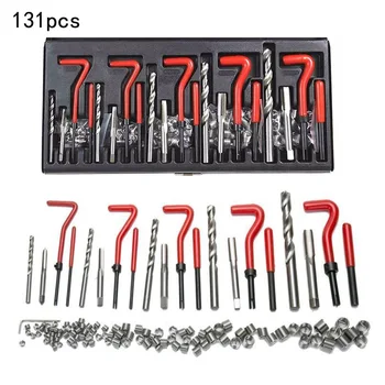 

131pcs HSS Metric Thread Repair Insert Coil Helicoil Kit Mechanical Rapir Tool