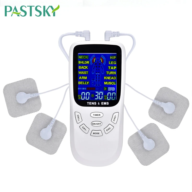 

12 Modes TENS Body Massager Electric EMS Therapy Pulse Muscle Stimulator Pain Relief Health Care Device With 4 Electrode Pads