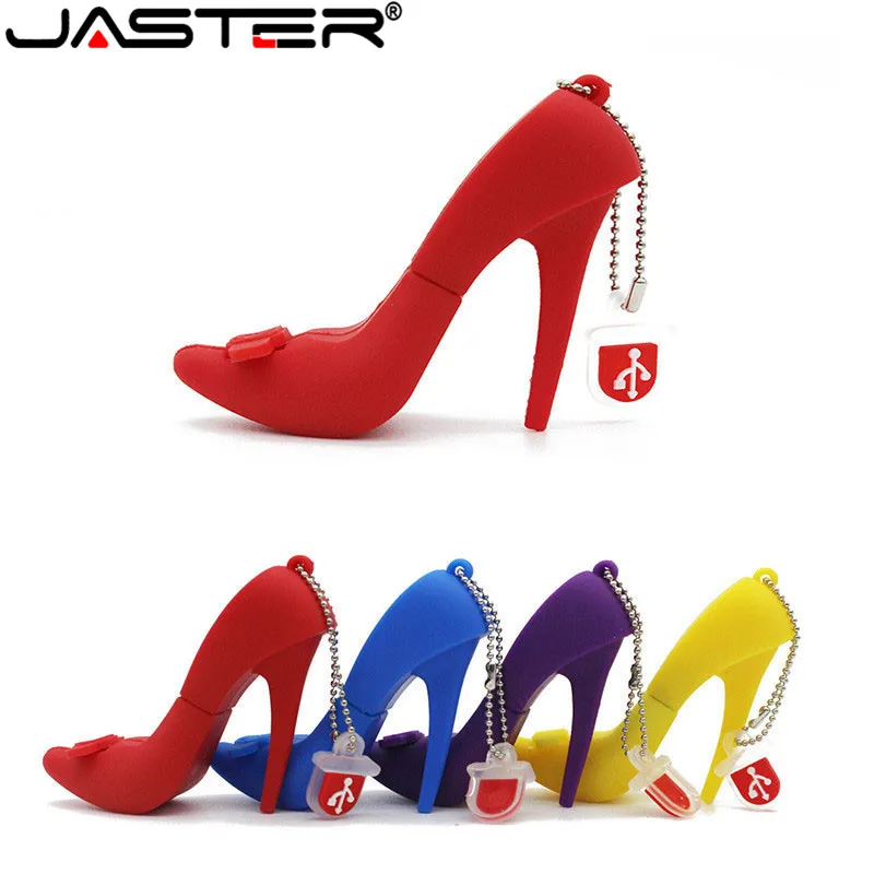 JASTER/хит продаж обувь на высоком каблуке USB флеш-накопитель память U Disk 16 ГБ 32 64