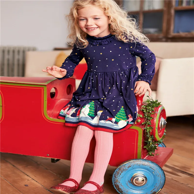 Платья для малышей; детская одежда с аппликацией для девочек; хлопковое Брендовое осеннее платье для маленьких девочек; Туника; трикотажные повседневные платья; детская одежда
