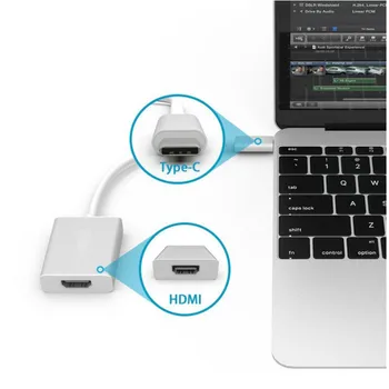 

NEW Type-c to HDIM 4K HDTV Digital Adapter Cable for Apple Macbook and Google Chromebook Pixel