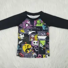 Дизайн, черная и милая одежда с длинными рукавами для мальчиков, детская одежда