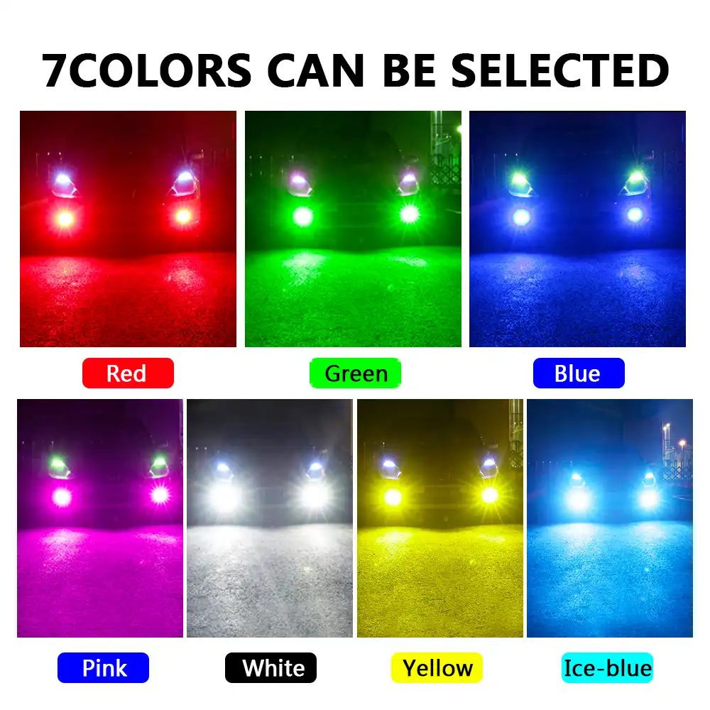 YaaGoo bright fog lights LED DRL bulbs,green,9005