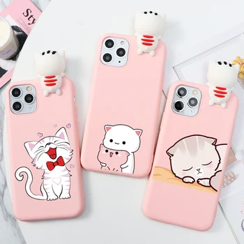 Мультяшный Модный чехол для iphone XR 11 Pro XS Max X 5 5S, силиконовый матовый чехол для iphone 7 8 6 S 6 S Plus 7 Plus, чехол для девочек