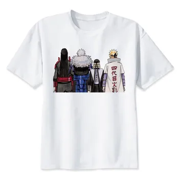

naruto Men T-shirt Short Male Solid modal Mens Tee Summer Clothing