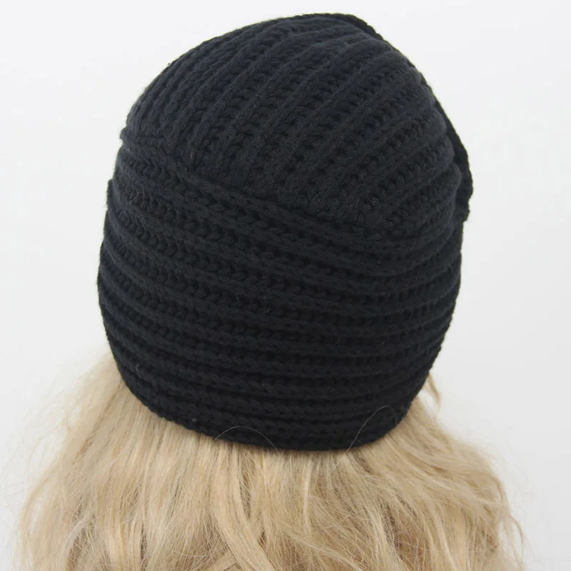 Вязаная весенне-зимняя шапка женская фетровая шапка женский тюрбан головной убор шапки для женщин повязка для волос шапка для девочек крошехт шапочки