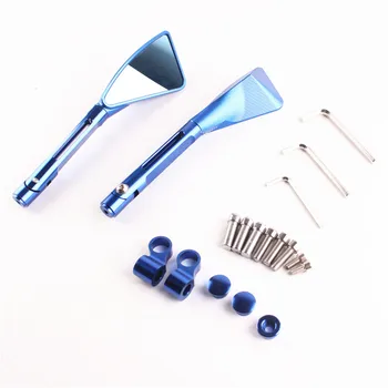 

For Kawasaki Ninja ZX6R 2009 2010 2011 ZX-6R Motorcycle CNC Rear View Side Mirrors Blue