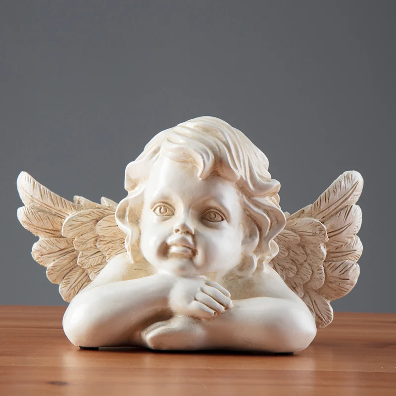 

EUROPEAN CUPID ANGEL RESIN ORNAMENTS TV CABINET OFFICE DESKTOP FIGURINES CRAFTS HOME BEDROOM FURNISHING DECORATION WEDDING GIFT
