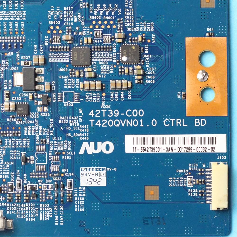 Tcon плата T420QVN01.0 CTRL BD 42T39 C00 схема протестирована ТВ логическая Замена Бесплатная
