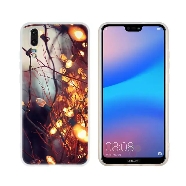 Soft Silicone Case For Huawei P50 P40 P30 P20 Lite E Pro Plus P Smart Z 2019 2020 Coque Winter warmth hd printing 07