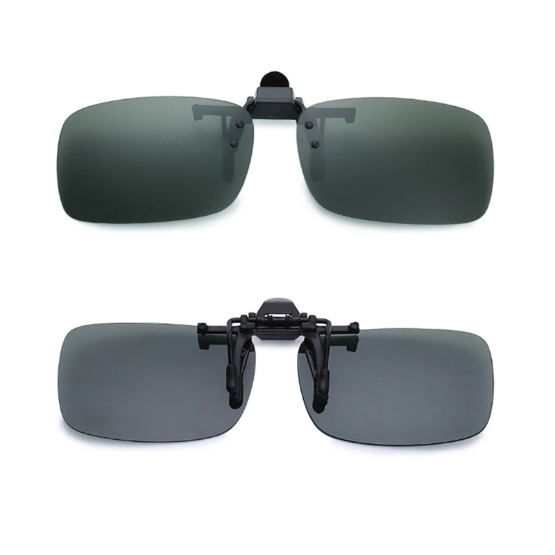 Клип на солнцезащитные очки для вождения ночного видения линзы солнцезащитные очки для мужчин и женщин с футляром и стеклами ткань - Название цвета: GR-L