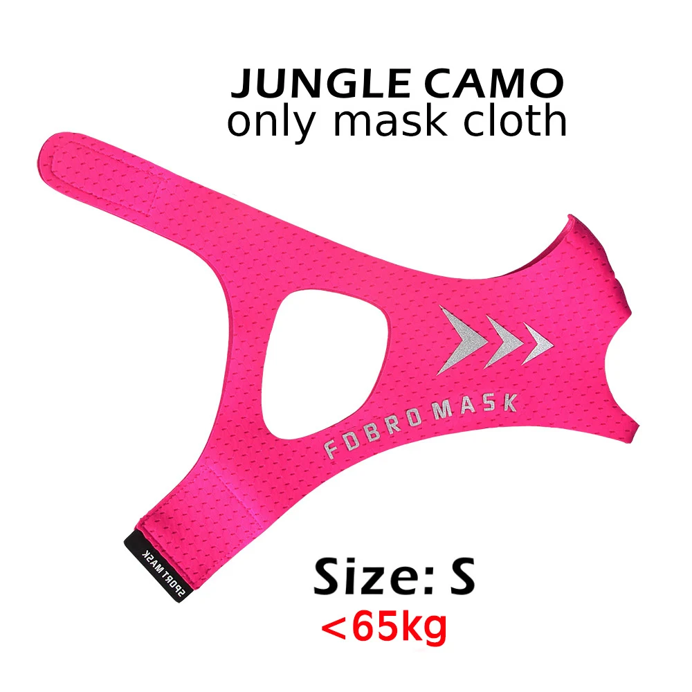 Mask Cloth pink S FDBRO, Спортивная маска, набор, стильная, черная, высокая высота, для тренировок, бега, маски для тренировок, фитнеса, тренажерного зала, велоспорта, велосипедная Спортивная маска, 2,0 - Цвет: Mask Cloth pink S