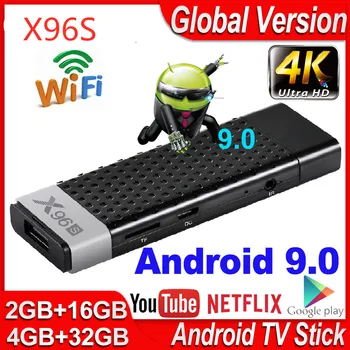 

TV Stick X96s Smart TV Box Android 9.0 2G/4G RAM 16G/32G Mini TV Dongle Amlogic S905Y2 2.4G&5G Wifi BT4.2 60fps Stick TV X96