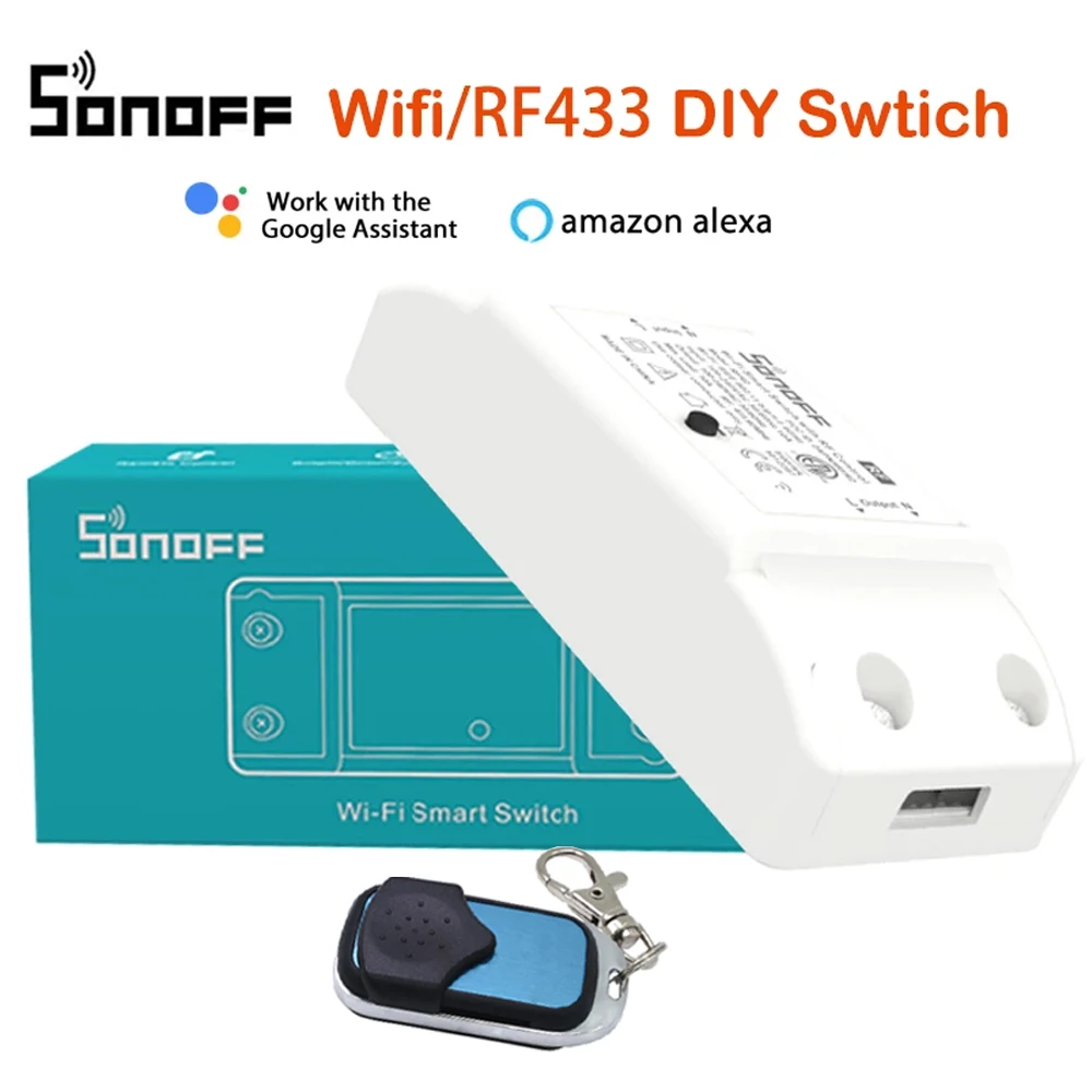 Sonoff Rf Wifi Smart Switch 433mhz Remote Controller Smart Home