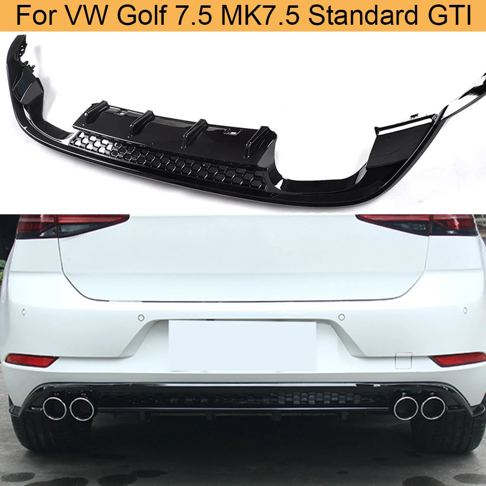 Карбоновый задний бампер диффузор для губ VW Golf 7 5 MK7.5 Стандартный GTI 2017 2018 четыре