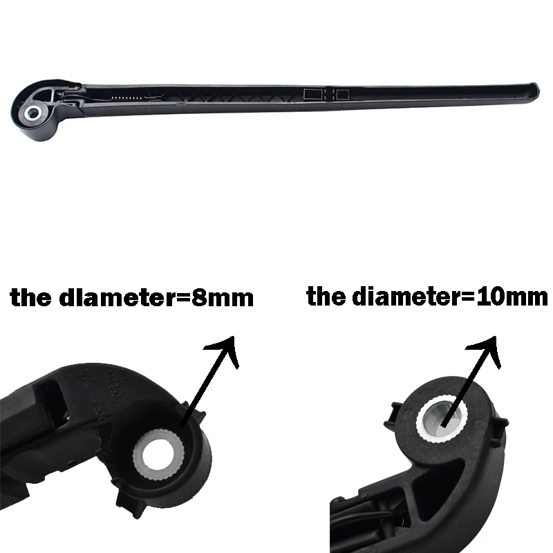 Xukey 1" Задняя щетка стеклоочистителя и рычаг для Audi A3 8P 2003-2012 2011 2010 2009 2008 2007 2006 2005 2004 лобового стекла автомобиля резиновые для S3 RS3