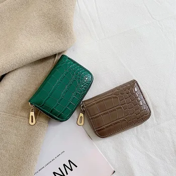 

2020 New Ladies Wallet Multifunctional Coin Purse Fashion Alligator Evening Clutch Short Mini Wallets Business Card Holder