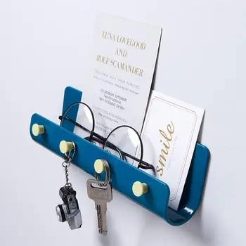 

Plastic Wall Hanging Shelf Key Hanger Holder Wall Mounted Sundries Box for Doorway Hallway