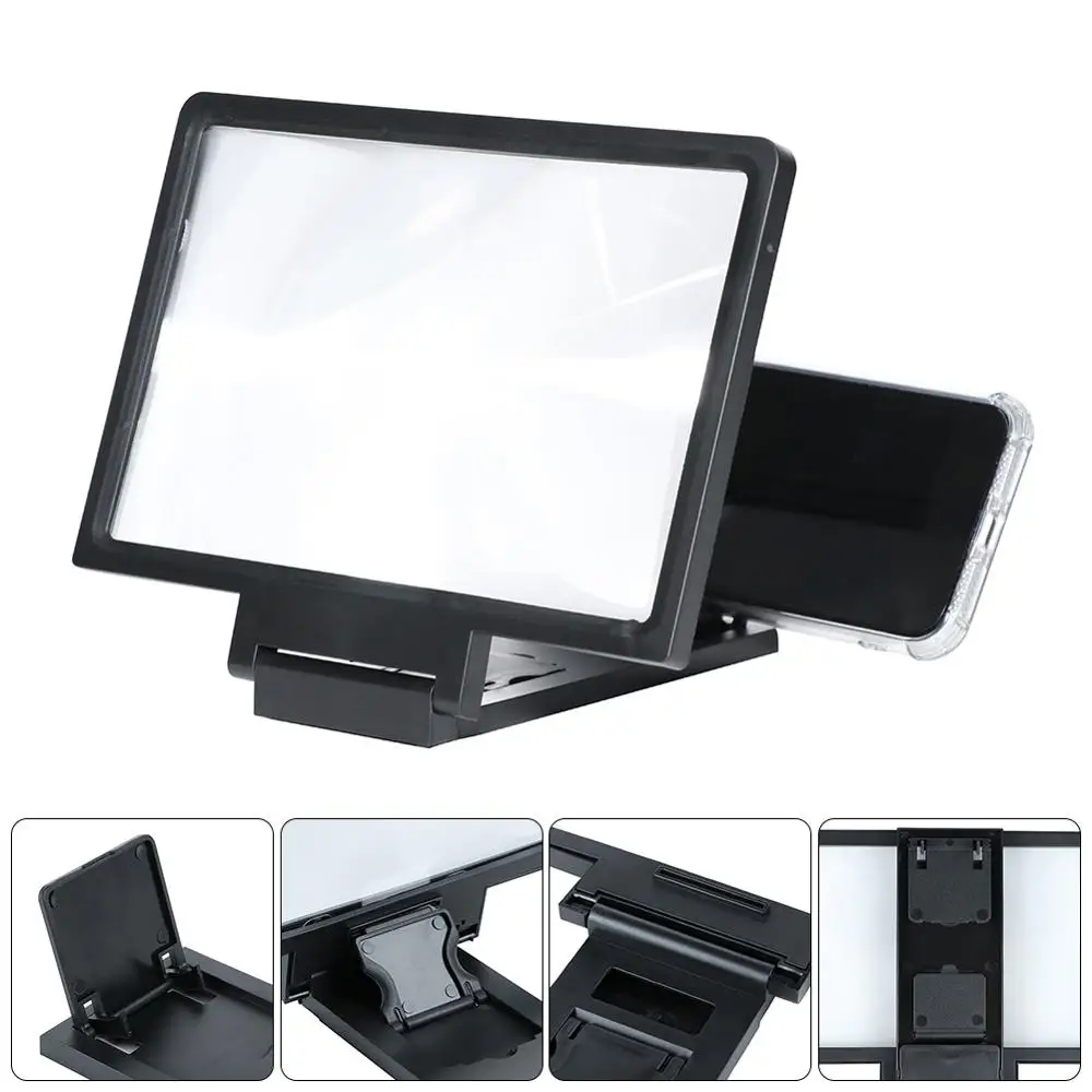 Universal Mobile Phone Screen Magnifier Enlarger Magnifying Video Amplifier Projector Bracket Desktop Holder Stand For Phone