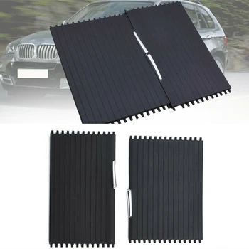

Rear+Front Center console shutter Cover Black Replacement Interior Blind