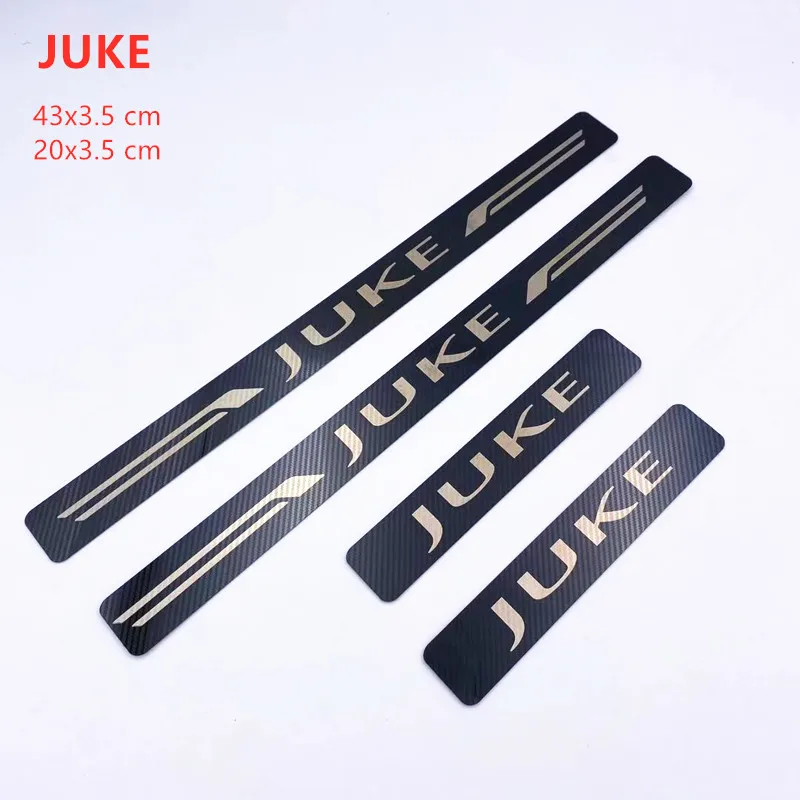 4 pcs Car Stainless Steel door sill Scuff Plates for Nissan JUKE 2010