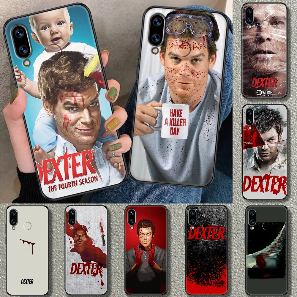 ТВ Dexter чехол для телефона Huawei Honor 6 7 8 9 10 10i 20 A C X Lite рro играть черный тренд
