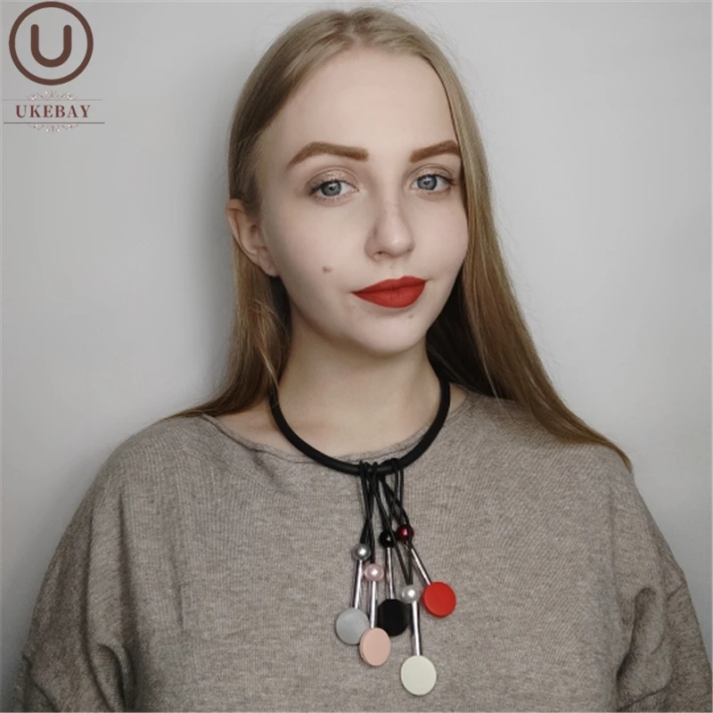 Новый модный чокер UKEBAY ожерелья для женщин ожерелье в стиле бохо резиновые