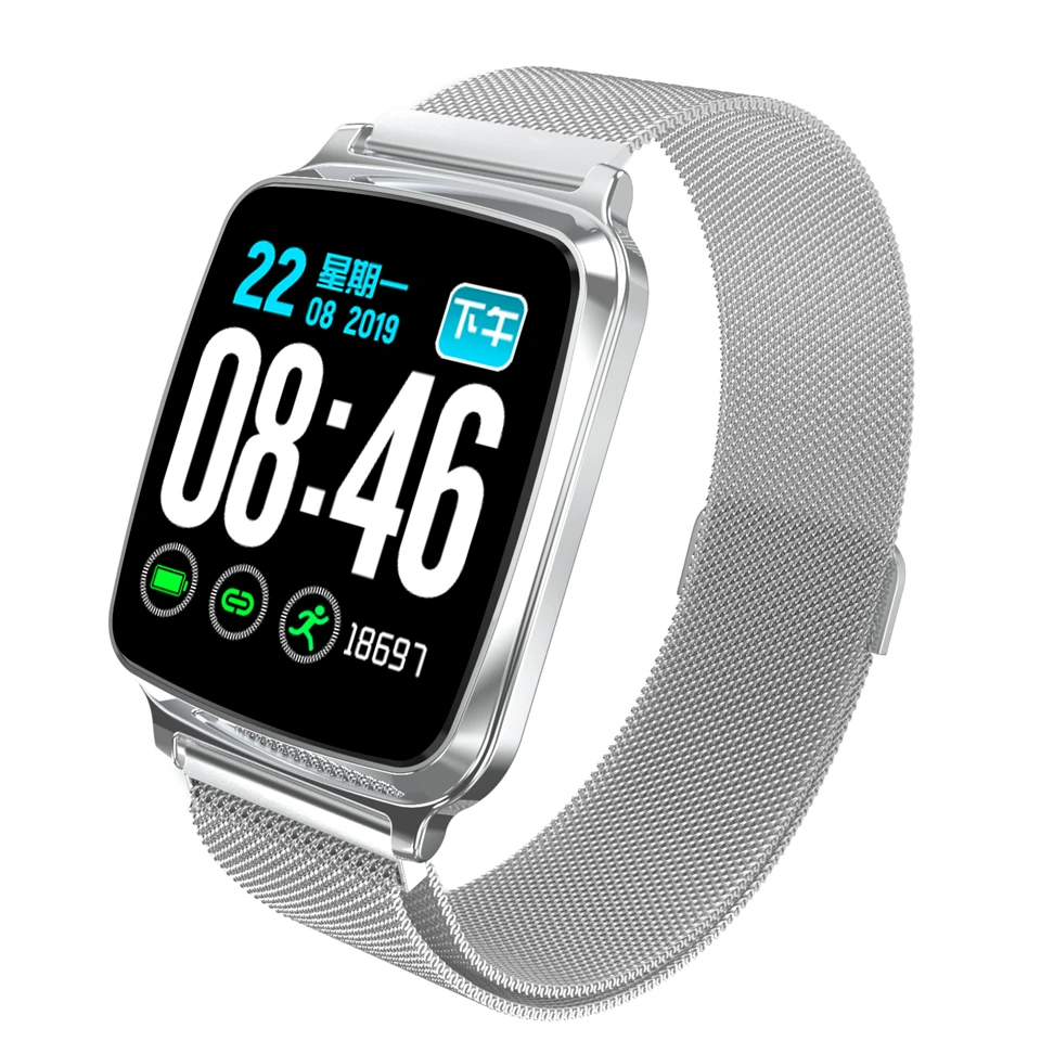 

Full screen touch Heart Rate tracker blood pressure Monitor Smart Watch Fitness Bracelet Waterproof Sport band Smart wristband