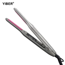 Мужской 2 в 1 светодиодный выпрямитель для бороды, щипцы для завивки волос, керамический плоский утюжок для коротких волос для женщин и мужчин, быстрая укладка