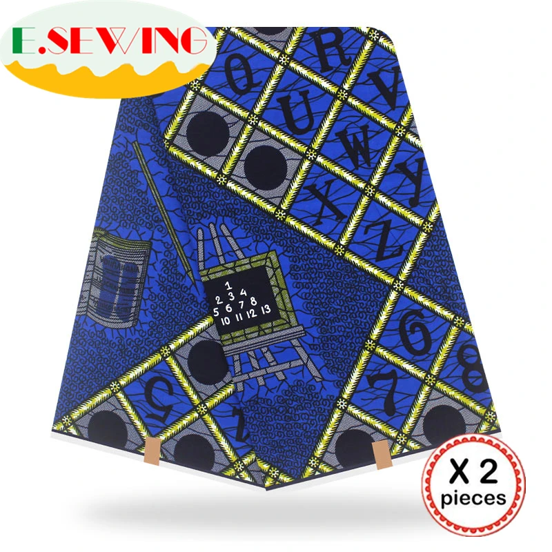 Анкара африканская вощеная ткань принтом 12 ярдов хлопок настоящий голландский воск Гана нигерийский стиль для шитья африканские платья одежда 28