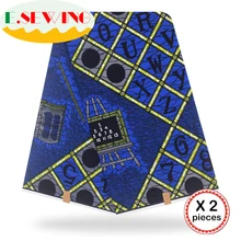 Анкара африканская вощеная ткань принтом 12 ярдов хлопок настоящий голландский воск Гана нигерийский стиль для шитья африканские платья одежда 28