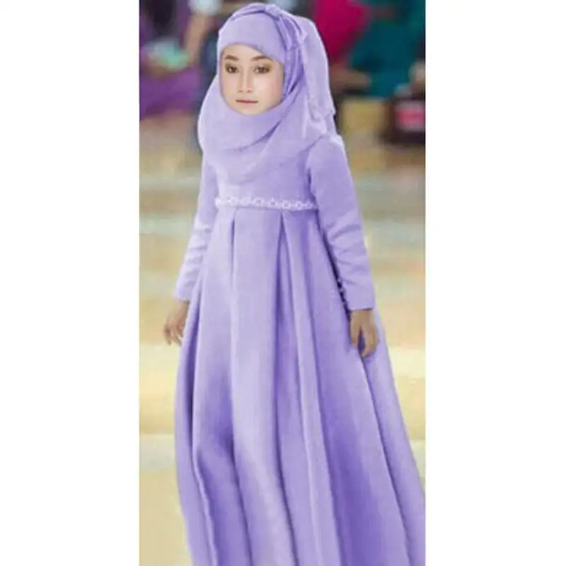 8/9 Hijab Jilbab Abaya Burka Hijab For Kids Black Color size 5/6 7/8 