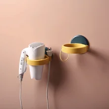 1PC Hair Dryer Straightener Rack Wall Mounted Shelf with Strong Back Glue for Bathroom No Drilling Wire Hanger Strong Adhesive