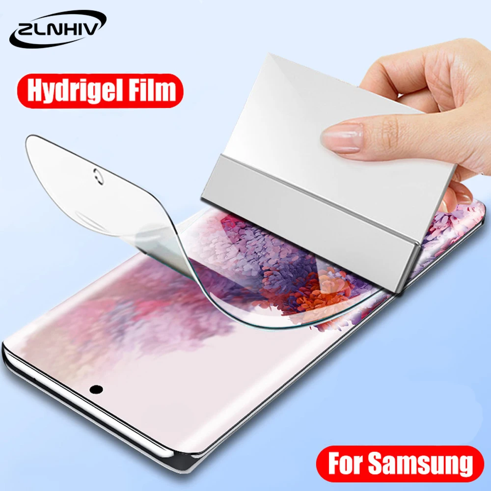 ZLNHIV мягкая Гидрогелевая пленка для samsung galaxy note 10 plus pro lite 9 8 Защитная экрана не