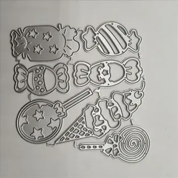 

Candy Frame Set Metal Cutting Dies Lollipop Die Cut Stencil Scrapbooking Embossing 2020 New Christmas Craft Stamps And Dies