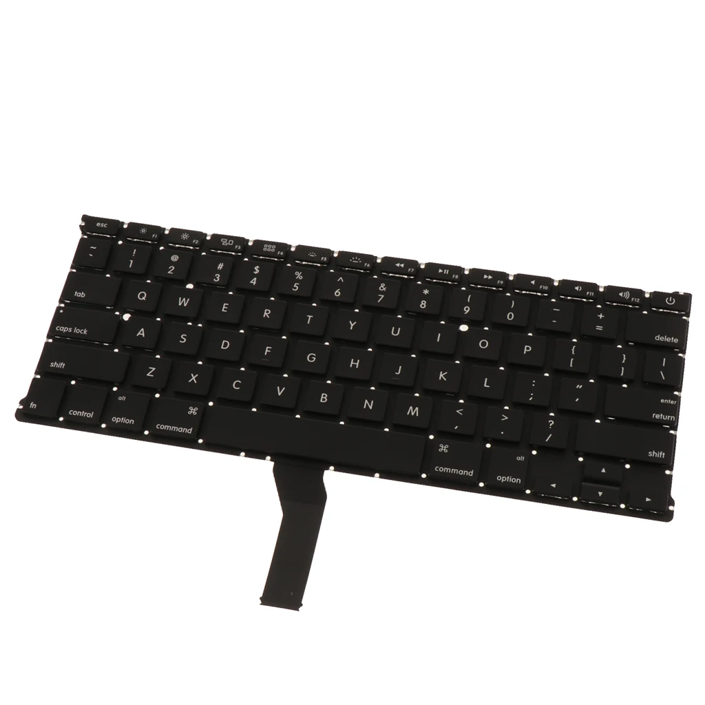 Laptop Keyboard US Version Fits for Apple MacBook Air 13 Inch A1466 A1369 - Black