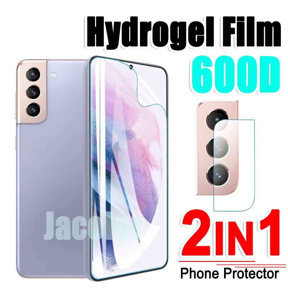 Hydrogel Film For Samsung Galaxy S21 S20 Ultra Plus S20+ S21+ Screen Protector/Back Cover Soft Film/Camera Glass S21Plus Gel Fim phone glass protector Screen Protectors