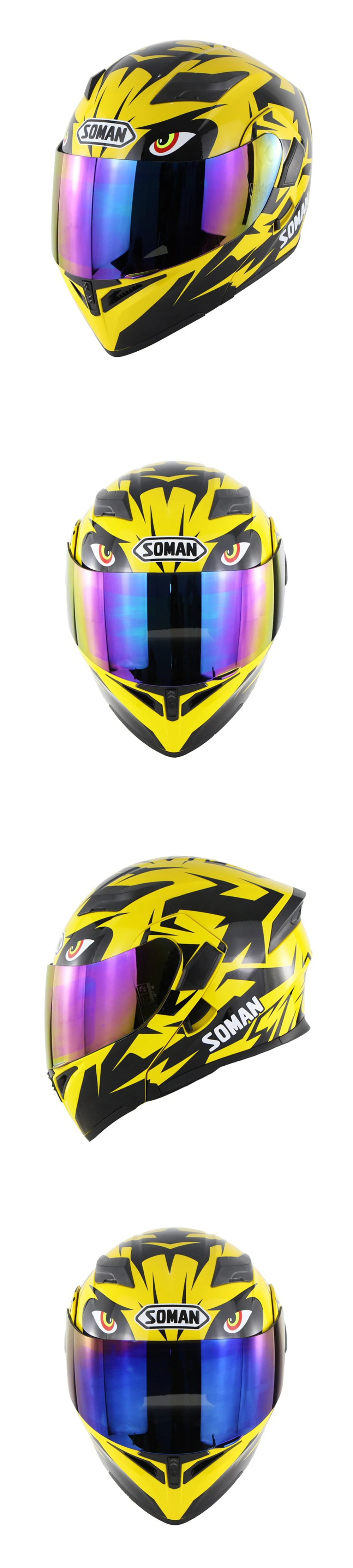 Гоночный мотоциклетный шлем для мотокросса с двойными линзами и двойным козырьком, полностью закрывающийся шлем Cascos Para Moto, мотоциклетный шлем в горошек ECE