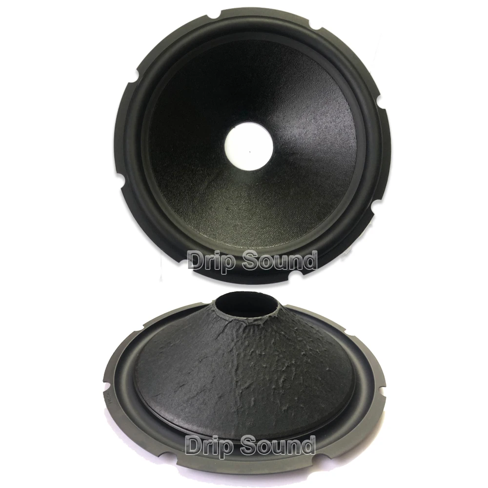 

10" inch Speaker Rubber Folded Edge Drup Paper Cone Basin Vibrating Diaphragm Woofer Repair Parts OD245mm/9.65" ID49.5mm/1.95"