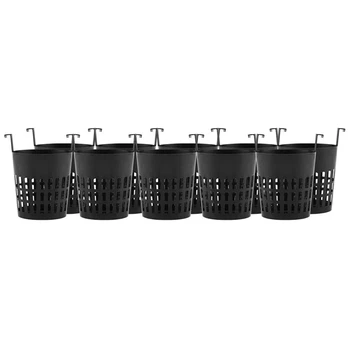 

10PCS Plastic Planting Basket, Slotted Mesh Net Plant Cups Pots Hydroponic Flower Planting Container Basket for Plant Grow