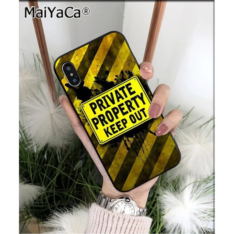 MaiYaCa желтый предупреждающий ТПУ силиконовый чехол для телефона, чехол для Apple iphone 11 pro 8 7 66S Plus X XS MAX 5S SE XR