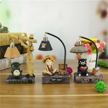 

One Piece Luffy Choppe Minions Totoro Night Light for Home Anime Family LED Night Light Decoration Small Night Lamp Bedside Lamp