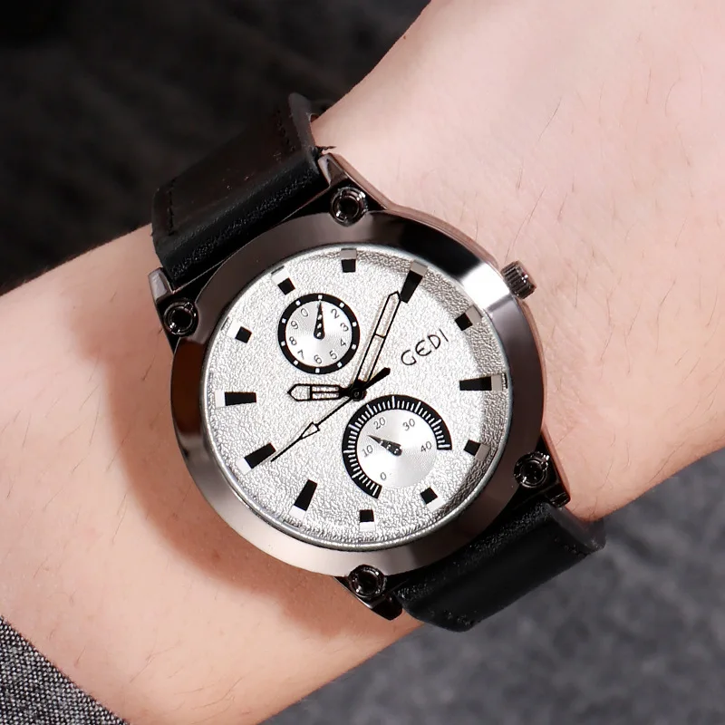 

Goldie Gedi Large Dial Simple MEN'S Watch Fashion Creative Couples Wrist Hot Selling Trend STUDENT'S Watch