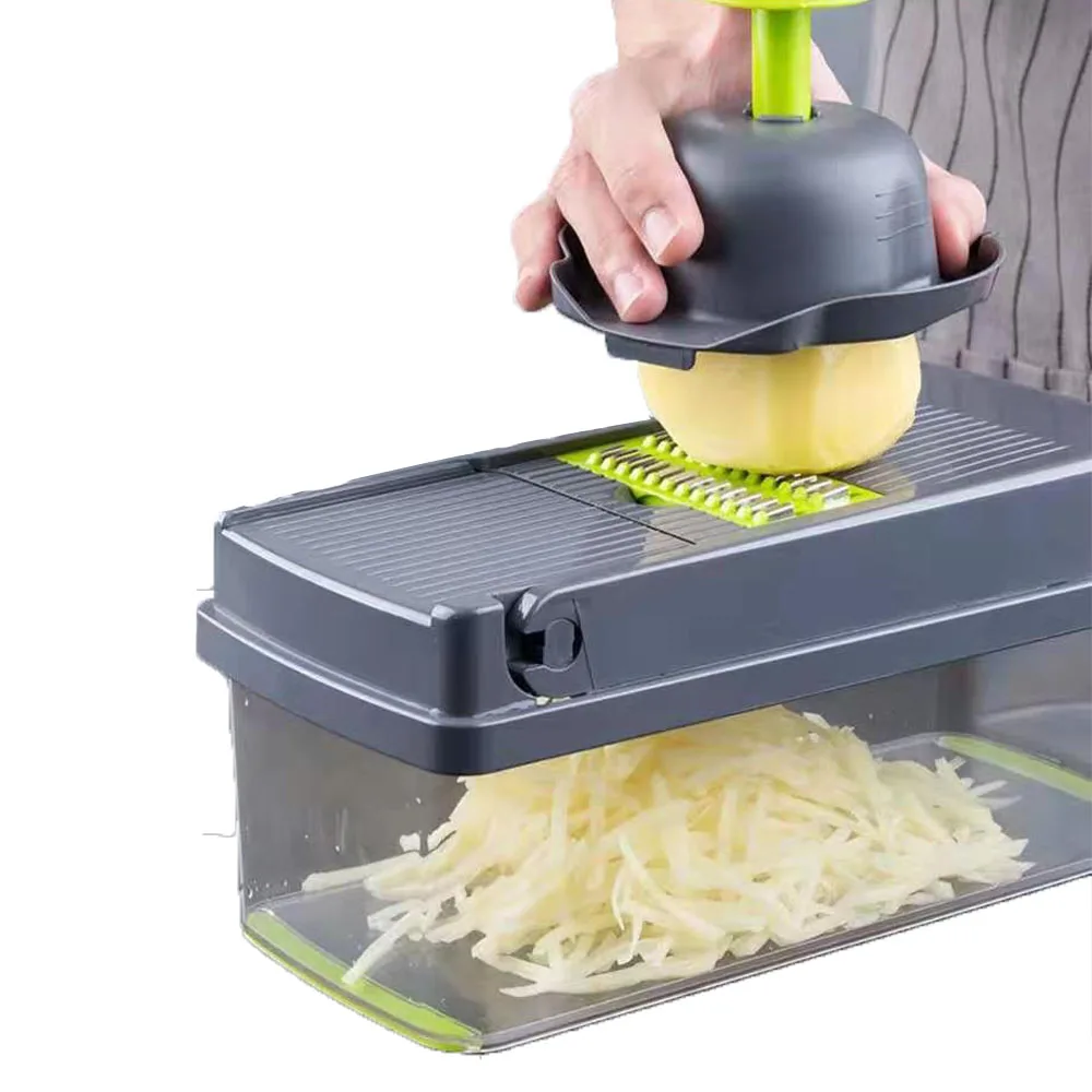 

Kitchen Accessories Vegetable Chopper Slicer Grater Peeler Drain Basket Convenient and fast Cheese Interchangeable Blades