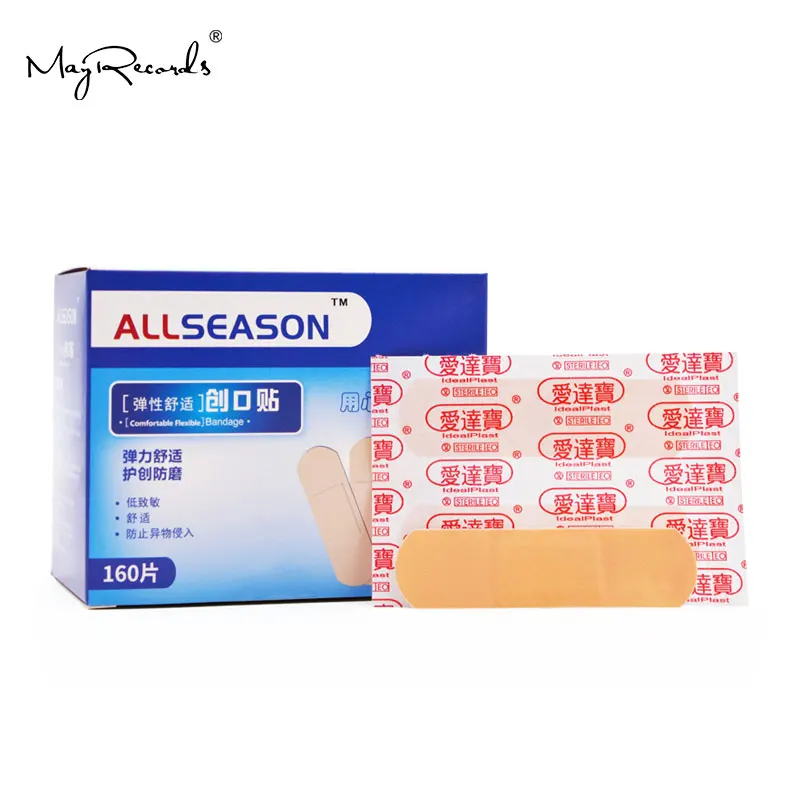 Free Shipping 160PCs/Box Waterproof Breathable Antibacterial Band Aid Super Thin Soft Bandages Anti-scratch Hemostatic First Aid