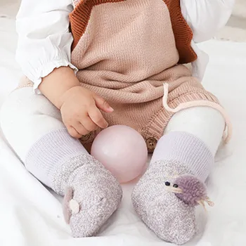 

Toddler Kids Foot Socks Winter Warm Toddler Kids baby Boys Girls Cartoon 3D Animal Anti-Slip Knitted Warm Socks носки детские