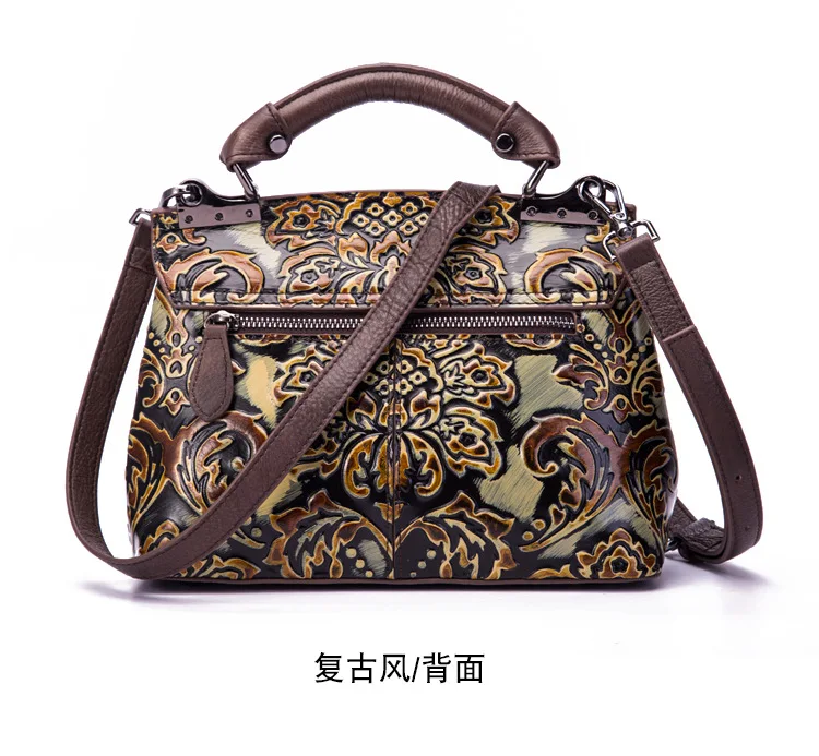 Gykaeo роскошные сумки женские сумки дизайнерские ретро цветок маленькая сумка леди Натуральная кожа сумки на плечо женская сумка через плечо